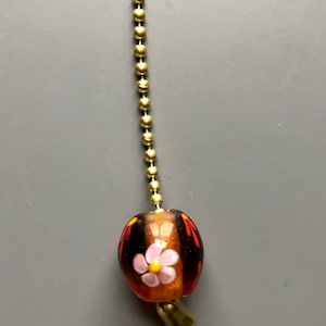 Fan/light decorative chain pull