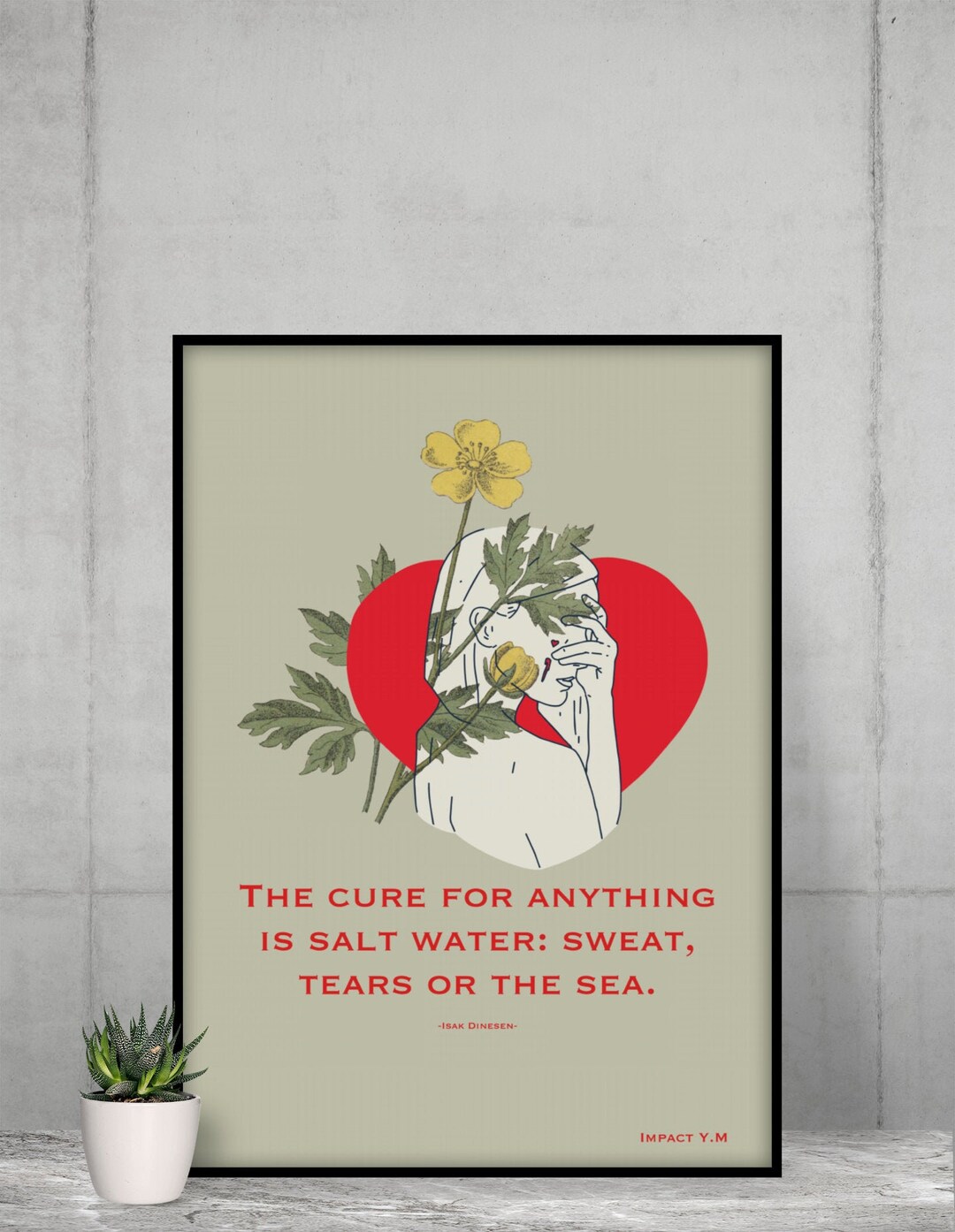 GIFT for DEPRESSED FRIEND the Cure for Anything is Salt Etsy