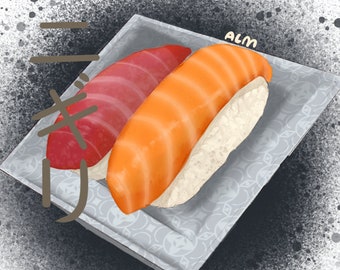 Custom food art, digital food art comission