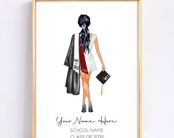 Graduation Gift for Her | College Graduation Gift | Class of 2025 2026 | Bachelor Degree Print | Customized Personalized | Best Friend Grad