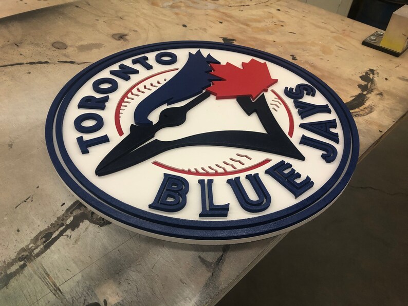 HUGE 3D Blue Jays Toronto Blue Jays Handmade Wall Art Etsy