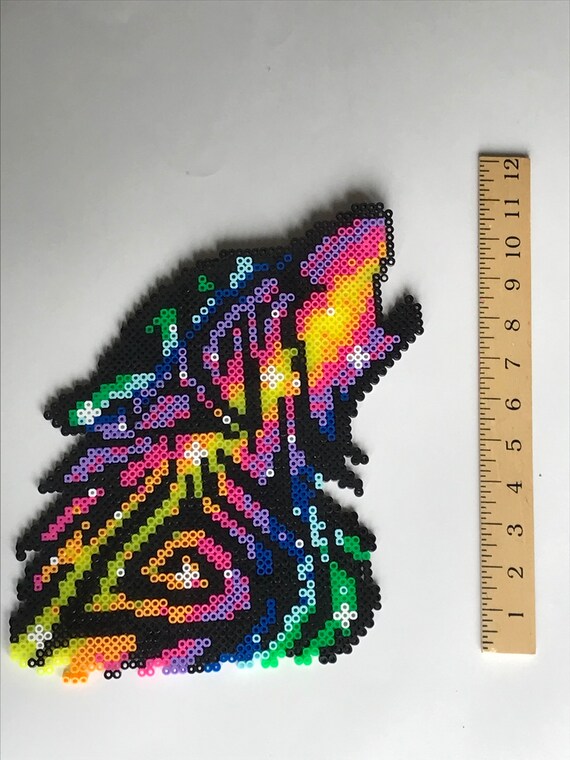Rainbow Wolf Perler Bead Etsy