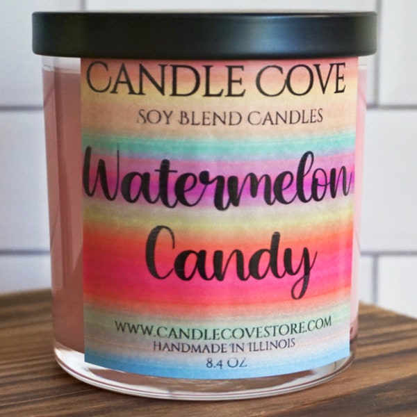Watermelon Candle Etsy
