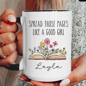 Smut Reader Becher, lustige Lesebecher für sie, Smut Reader Geschenk, würziger Erwachsener Leser, benutzerdefinierte Buchbecher, personalisiertes Namensbuchgeschenk