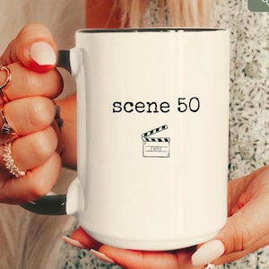50th Birthday Mug • 50th Birthday Gift for Women • Custom 50th Birthday Cup • Vintage Birthday Mug • Chapter 50 Coffee Cup, 50 years old