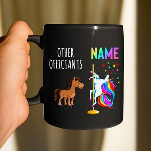 Funny Wedding Officiant Black Mug, Wedding Officiant Unicorn Gift, Bridal Party Gift, Wedding Gifts, Wedding Coffee Mug, Officiant Proposal