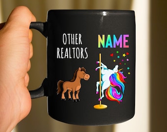 Realtor Gift, Realtor Unicorn Mug, Realtor Mug, Realtor Closing Gift, Coffee Cup, Realtor Gifts, Real Estate Agent Mug, Realtor Pop by gift