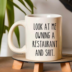Tasse für Restaurantbesitzer • Restauranteröffnung • Tasse für neue Restaurantbesitzer • Unternehmer Geschenke • Kleinunternehmer • Restaurant Feier