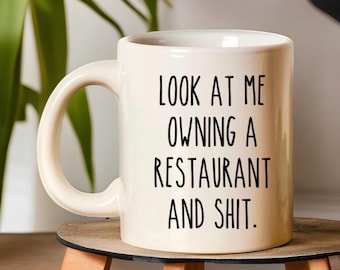 Restaurant Owner Gift • Restaurant Opening Mug • New Restaurant Owner • Entrepreneur Gifts • Small Business Owner • Restaurant Celebration