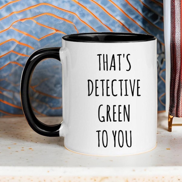 Detective Mug, Detective Gifts, Personalized Detective Gift, Detective Cup, New Detective, Graduation, Police Detective, Detective Promotion