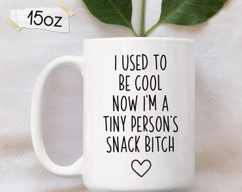 Ero una figa, ora sono una stronza da spuntini per persone minuscole, tazza per la mamma, regalo divertente per la mamma, tazza da caffè divertente per neomamme, regalo per la festa della mamma