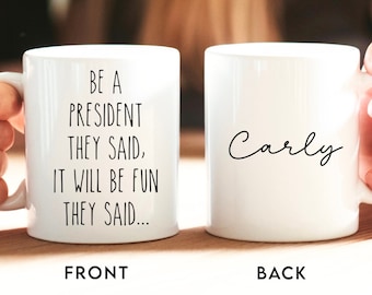 Custom President Mug • President Gifts • President Coffee Mug • Gift Idea for President • President Present • Funny Mug For President