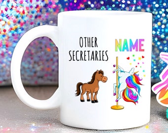 Secretary Mug, Secretary Gift, Secretary Funny Unicorn Mug, Secretary Cup, Secretary Coffee Mug, Best Secretary Mug, Secretary Gag Gift