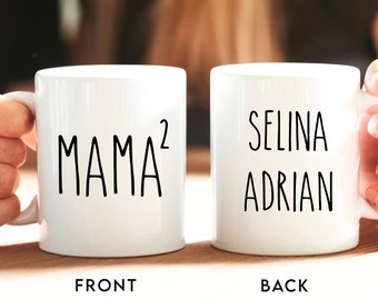 Custom Mama Of Two Mug, Mother Of Two Gift, Funny Mom Mug, New Mom Gift, Mother's Day Gift, Pregnancy Announcement, Mom Of 2, Two Kids