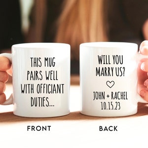 Officiant Gift • Custom Officiant Gift • Officiant Proposal • Will You Marry Us • Officiant Wedding Gifts • Wedding Party Gift Personalized
