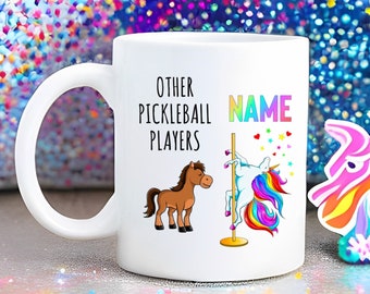 Funny Pickleball Mug, Pickleball Mug, Pickleball Gift, Pickle Ball Player Gift, Pickleball Coach Mug, Unicorn Mug, Pickleball Cup