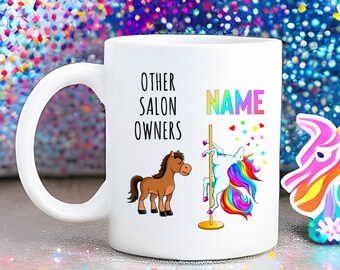 Salon Owner Mug, Salon Owner Gift, Hair Salon Owner, Beauty Salon Owner, Boss Lady Mug, Entrepreneur Mug, Hair Stylist, Unicorn Mug