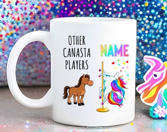 Canasta Gift • Canasta Mug • Canasta Player • Canasta Opponents • Canasta Present • Canasta Gift Idea • Card Player Gift • Unicorn Mug