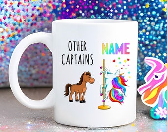 Captain Mug, Captain Officer Gifts, Captain Gift, Cop Mug, Navy Captain Promotion, Captain Appreciation Gift, Captain Coffee Mug, Unicorn