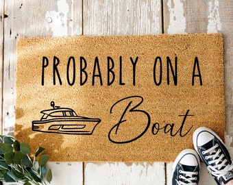 Lakehouse Doormat, Summer Decor, Funny Doormat, Boat House, Beach House Mat, Welcome Mat, Lake House Door Mat, Porch Decor, Summer Doormat