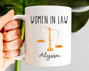 Women In Law Mug, Women Lawyer Mug, Law Student Gift, Lawyer Coffee Mug, Lawyer Graduation, Birthday Gift