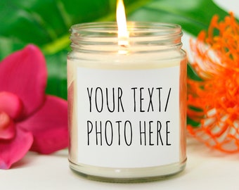 Chosen Text any Colour Any Text Candle Company Candle Personalised Your Name Candle Your words Here Candle Your Logo Custom Candle