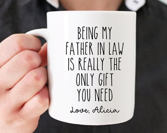 Funny Father In Law Mug, Gift For FIL, Father In Law Birthday Gift, Fathers Day Mug, Fathers Day Gift, Dad, Personalized Gifts For Him