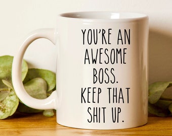 National Boss Day Gift, Boss Mug, Funny Boss Mug, Gift For Boss, Boss Leaving Gift, Worlds Best Boss Mug, Boss Gag Gifts, Boss Lady