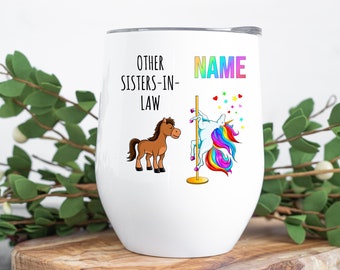 Sister In Law Gift, Sister In Law Wine Tumbler, Funny Stainless Steel Insulated Tumblers, Future Sister In Law, Sister-In-Law Cup