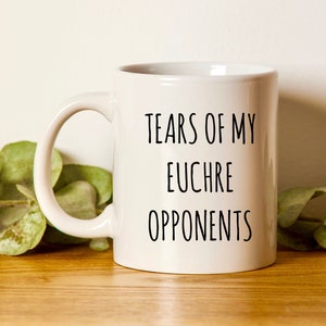 Regalo de Euchre • Taza de Euchre • Jugador de Euchre • Oponentes de Euchre • Presente de Euchre • Idea de regalo de Euchre • Regalo de jugador de cartas