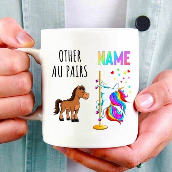 Au Pair Mug, Au Pairs, Nanny Childcare Mug, Daycare Gift, Au Pair Going Away Gift, Au Pair Gift, Nanny Mug, Nanny Birthday, Funny Unicorn