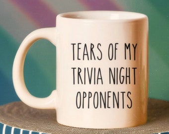 Trivia Night Gift, Funny Trivia Night Mug, Trivia Contest Mug, Trivia Night Winner Gift, Gift For Him Her, Gift For Friend, Trivia Friends