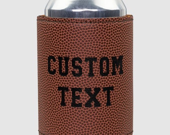 Custom Football Beverage Holder, Gift For Football Coach, Dad Fathers Day, Personalized Can Holder, Football Coach, Can Holder, Beer Huggie