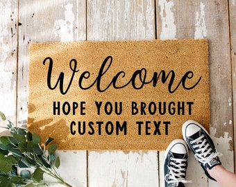 Custom Doormat, Housewarming Gift, Personalized Closing Gift, Welcome Rug, Funny Door Mat, Wedding Gift, Alcohol Realtor Gift, Birthday Gift