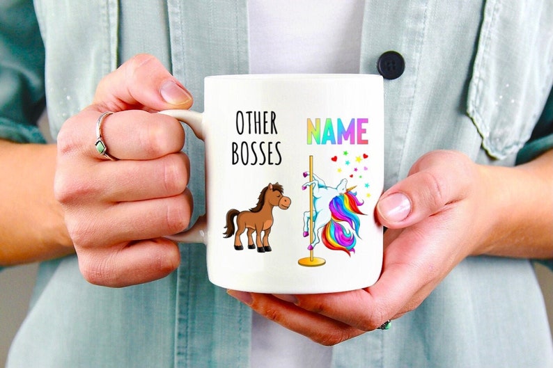 National Boss Day Gift, Boss Unicorn Mug, Funny Boss Mug, Gift For Boss, Boss Leaving Gift, Worlds Best Boss Mug, Boss Gag Gifts, Boss Lady 11oz - All White Mug