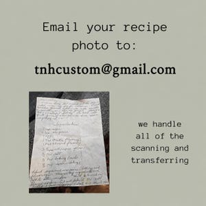 Custom Handwriting Recipe Platter, Floral Gift, Handwritten Recipe Gift, Personalized Platter, Grandma Family Recipe Keepsake, Mothers Day image 3