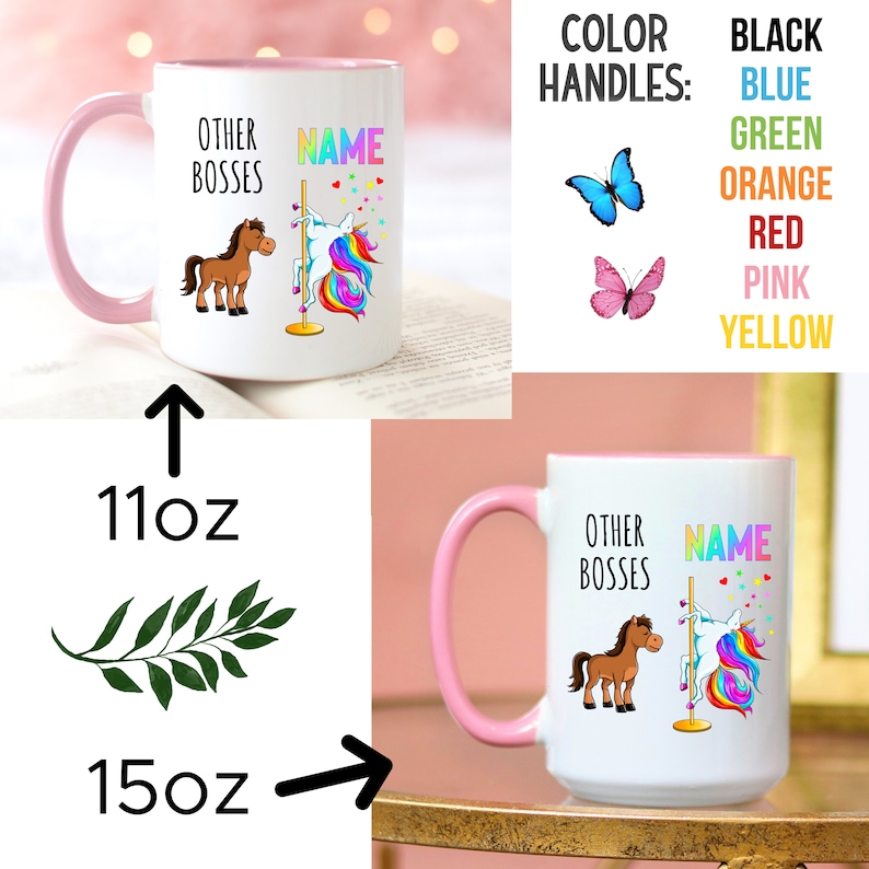 National Boss Day Gift, Boss Unicorn Mug, Funny Boss Mug, Gift For Boss, Boss Leaving Gift, Worlds Best Boss Mug, Boss Gag Gifts, Boss Lady image 3