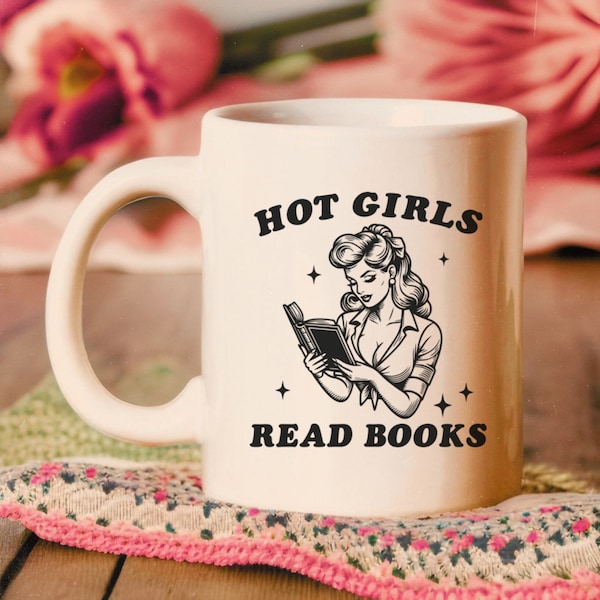 Book Lover Mug For Her, Reading Mug, Bookshelf Coffee Mug, Librarian Bookworm Gift for Reader, Book Club Gift, Gift For Her, Writer Teacher