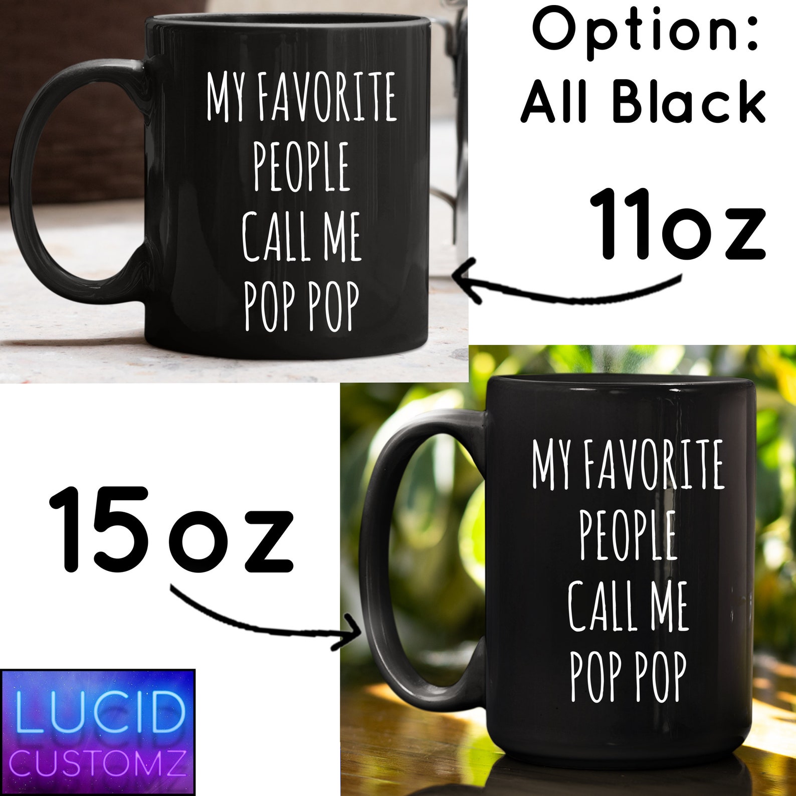 Pop Pop Mug Grandpa Mug Worlds Best Pop Pop Funny Fathers Etsy