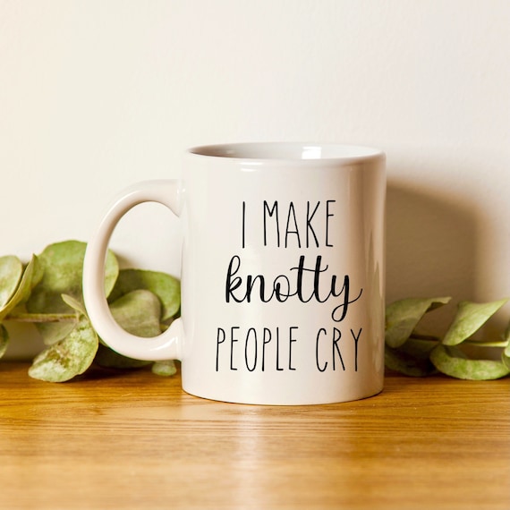 Massage Therapist Mug, Massage Therapy Massage Mug, Masseuse Mug, Spa Mug, Massage Therapist Gift, I Make Knotty People Cry