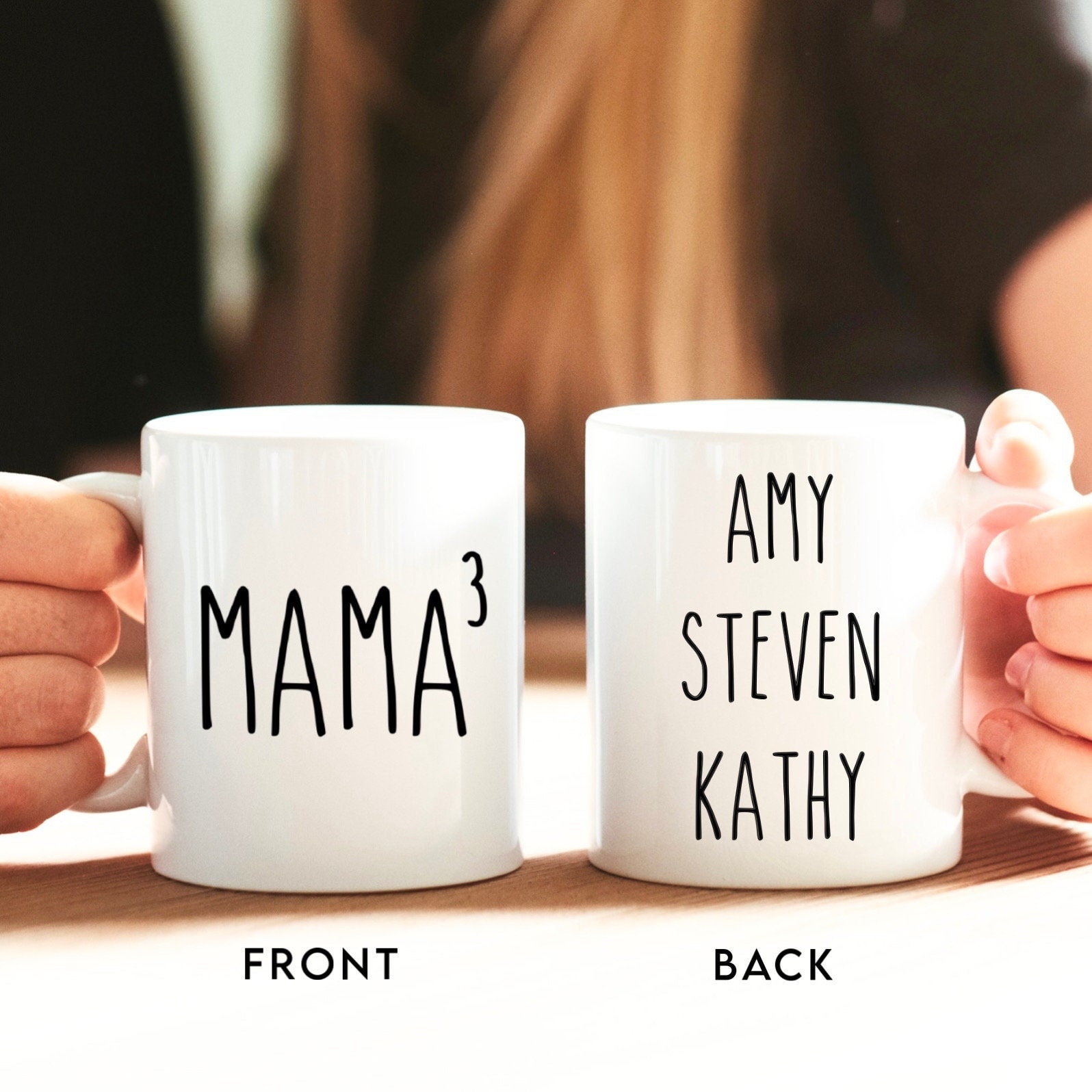 Custom Mama Of Three Mug, Mother Of Three Gift, Funny Mom Mug, New Mom Gift, Mother's Day Gift, Pregnancy Announcement, Mom Of 3, Three Kids