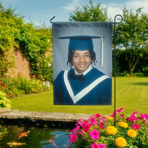 Aangepaste tuinvlag, gepersonaliseerde tuinvlag, tuincadeau, buitendecor, reclame, evenementbanner, dubbelzijdig - voeg je foto of tekst toe afbeelding 7