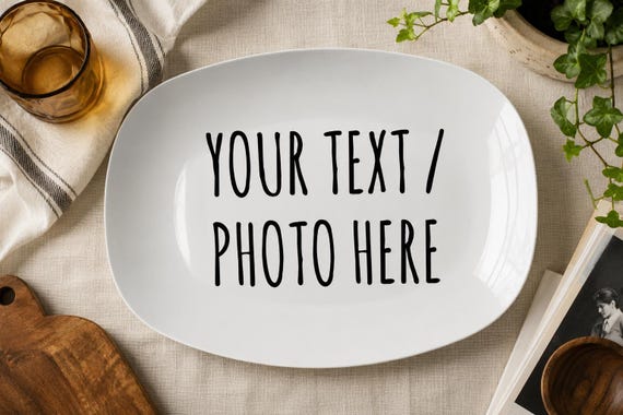 Custom Platter, Custom Serving Plate, Personalized Platter, Serving Platter Gift, Custom Tray, Custom Serving Tray, Mom Dad Platter, Fathers