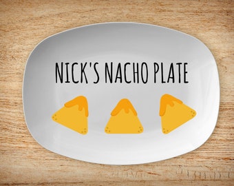 Personalized Nacho Platter, Nacho Lovers, Gift For Him Her, Funny Platter, Custom Serving Platter, Funny Gifts For Dad