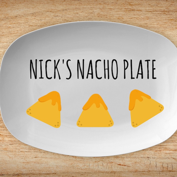 Personalized Nacho Platter, Nacho Lovers, Gift For Him Her, Funny Platter, Custom Serving Platter, Funny Gifts For Dad