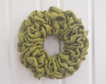 Green Burlap Wreath, Christmas Wreath For Front Door, Christmas Decor