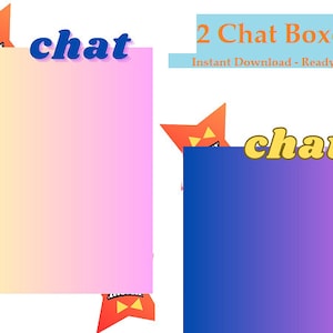 2 Chatboxes Minidevil Gamer Aesthetic| Twitch Chatbox| Chatbox Streamers | OBS & Streamlabs OBS