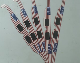 Solar Eclipse Glasses (American Flag Design) (5 Pack)