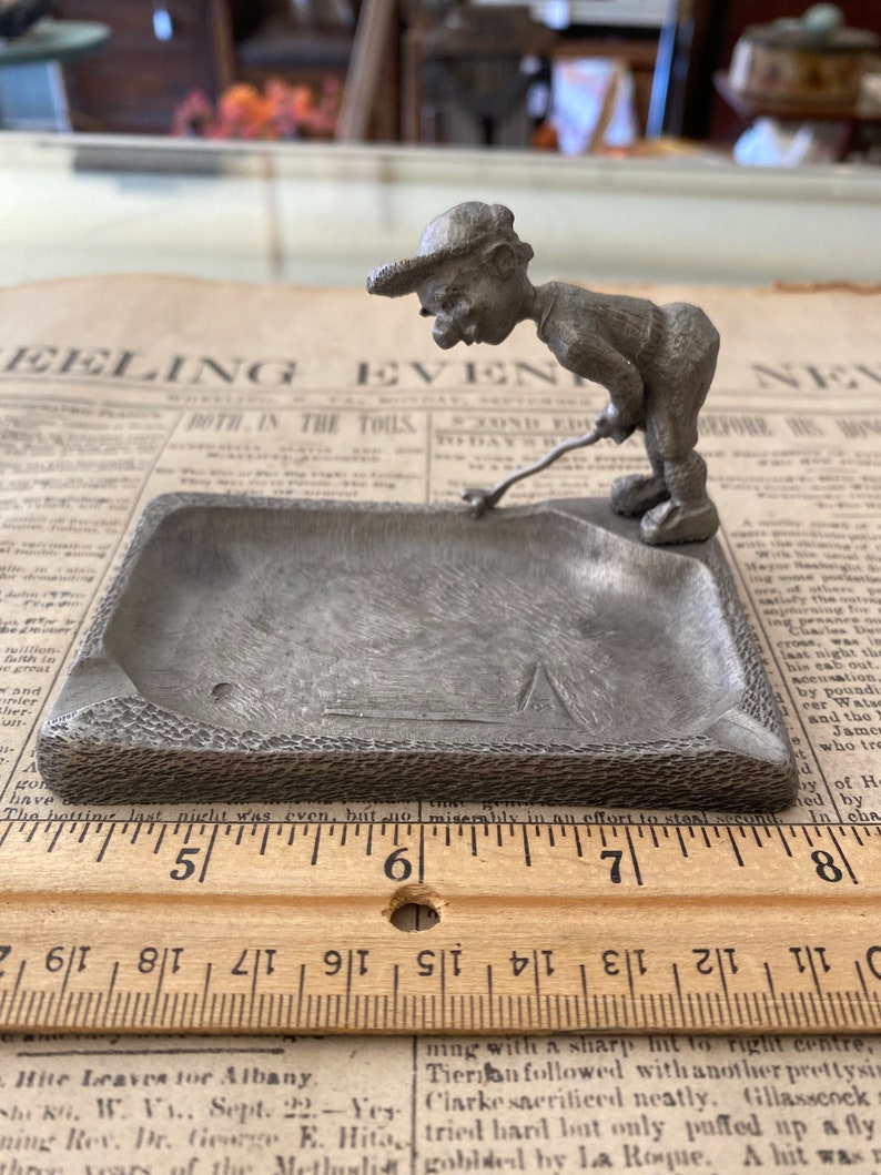 Pewter Paul Davis ash tray - dral.regionlima.gob.pe