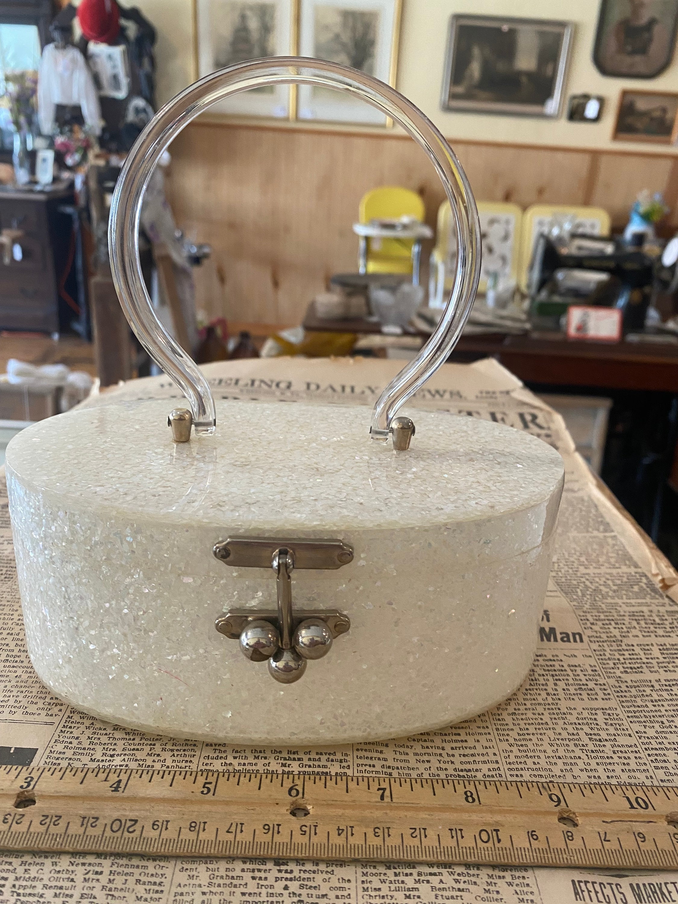 The Vintage Purse Museum Photo and History Archive: SPECIAL POST! Purse  Mystery Solved! Midwest of Cannon Falls Repro Lucite Bag
